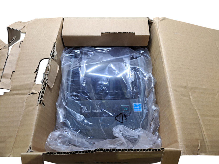 Zebra GX430T Barcode Label Printer Thermal Transfer GX43-102410-000- NEW