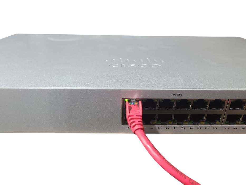Cisco Meraki MS120-24P 24-Port Cloud Managed Switch UNCLAIMED Q%