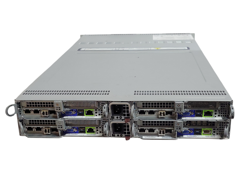 Rubrik/Supermicro 4-Node Server, 3x Xeon Silver 4210 1x E5-2630, 128GB, SEE _