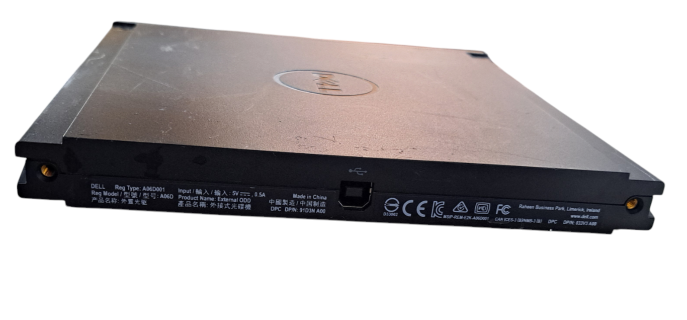 Dell External USB DVD‑RW Optical Drive (A06D001) Q