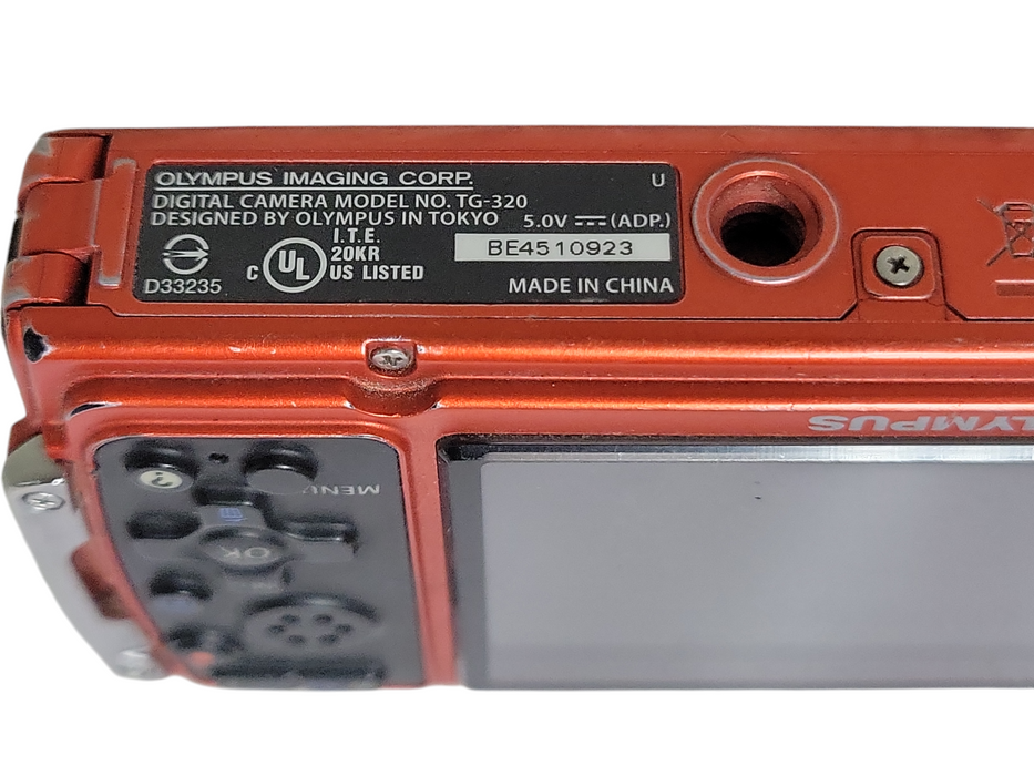 Olympus Tough TG-320 Digital camera 14MP, No SD Card/Battery, READ _