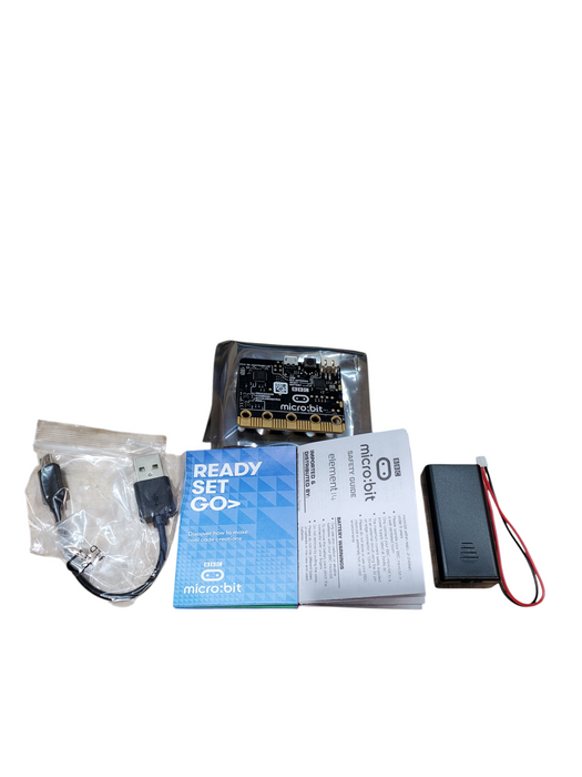 NEW Open Box - BBC MicroBit w/ Cable & Battery Pack Q