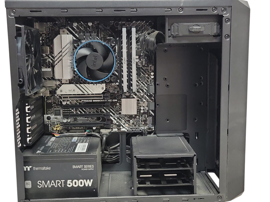 Custom/Asus tower PC, Core I5-12400 4.00GHz, 16GB DDR4, 500W PSU