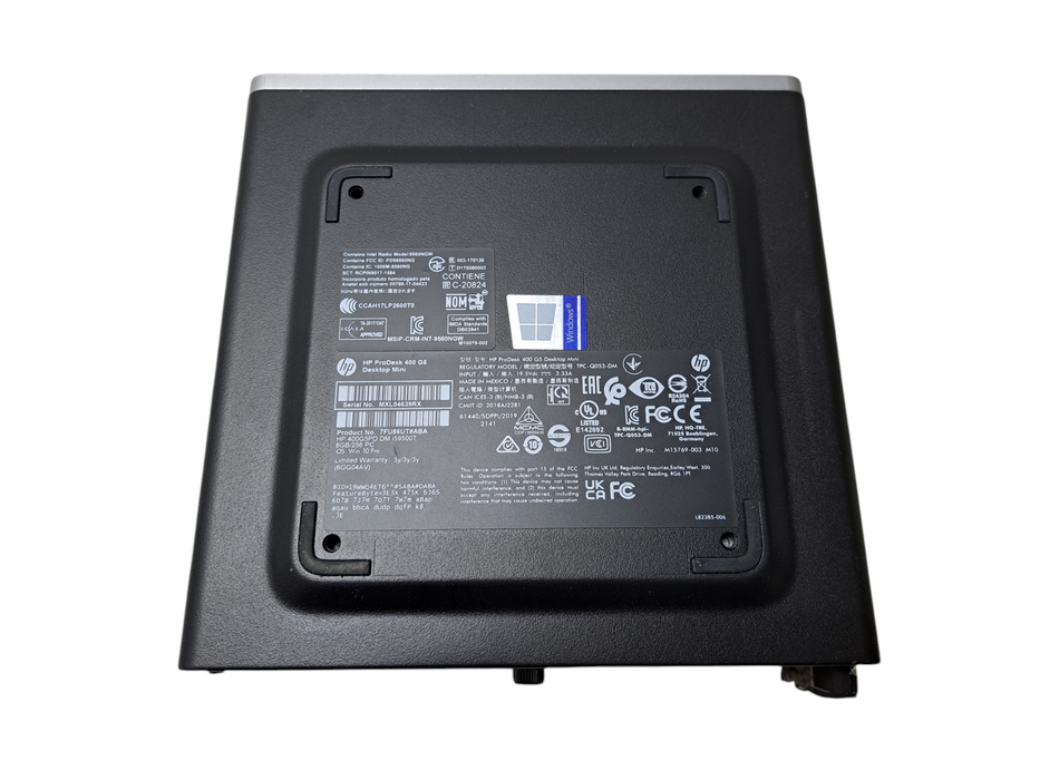 HP ProDesk 400 G5 Mini | i5-9500T @2.20GHz, 8GB DDR4, 256GB NVMe, Wi-Fi )