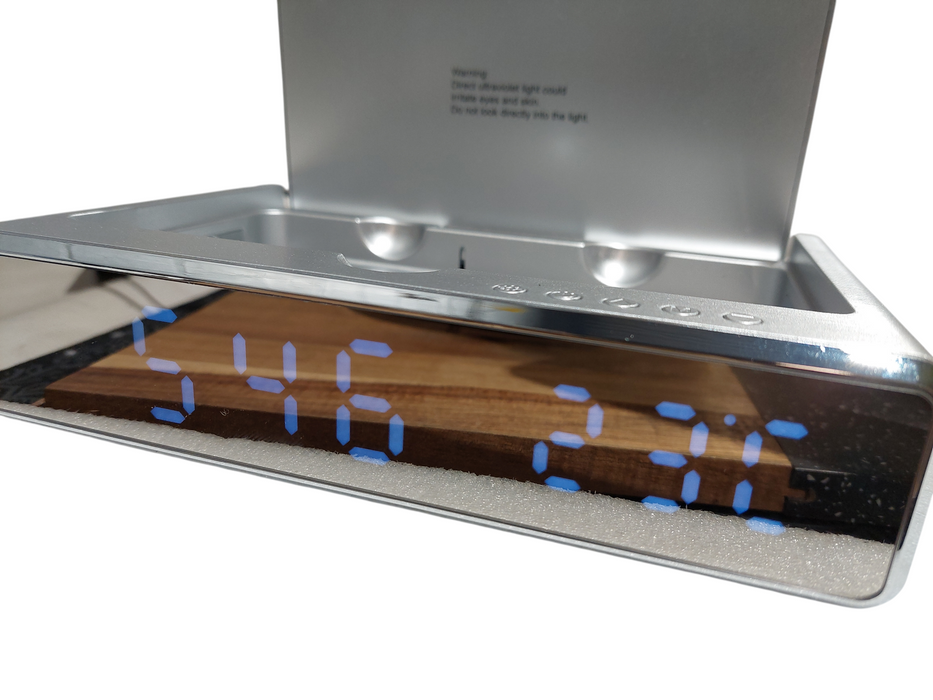 UV Light Cleaner Desk Clock  =