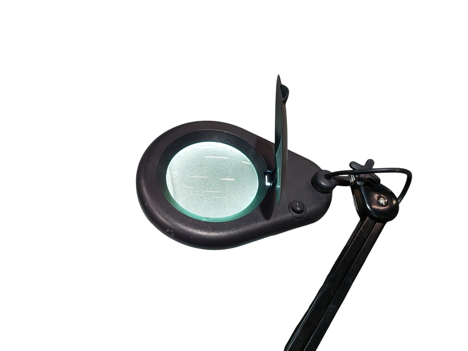 Magnifying Glass Light with Bracket Reach Mount  =