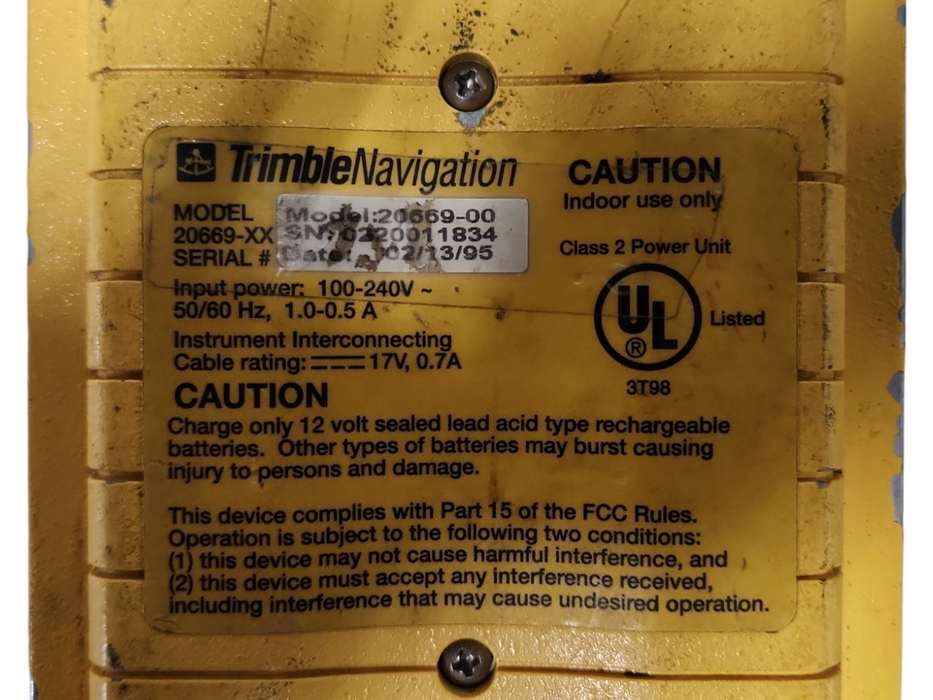 Trimble Navigation 20669-00 4-Slot Battery Charger, READ Q