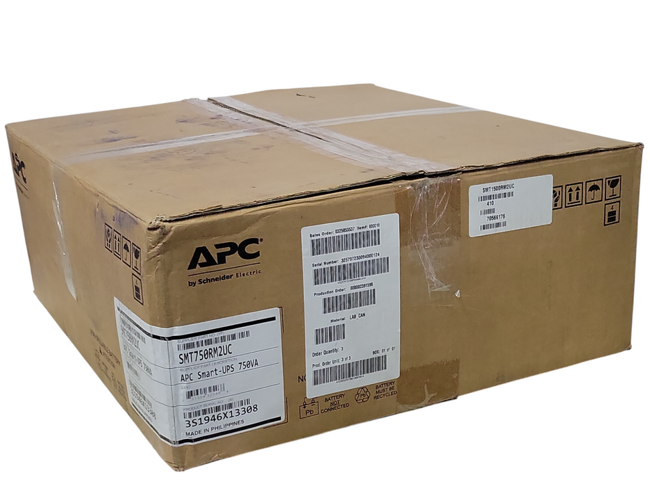 APC Smart-UPS 750VA 2U Rackmount 120V APC SmartConnect SMT750RM2UC _