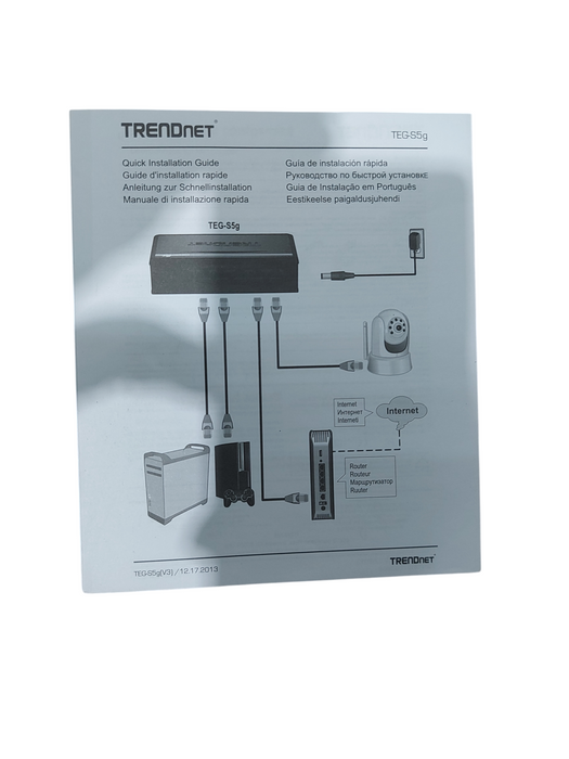 TRENDnet 5-port Gigabit Switch TEG-S50g Green Desktop Switch Plug n Play