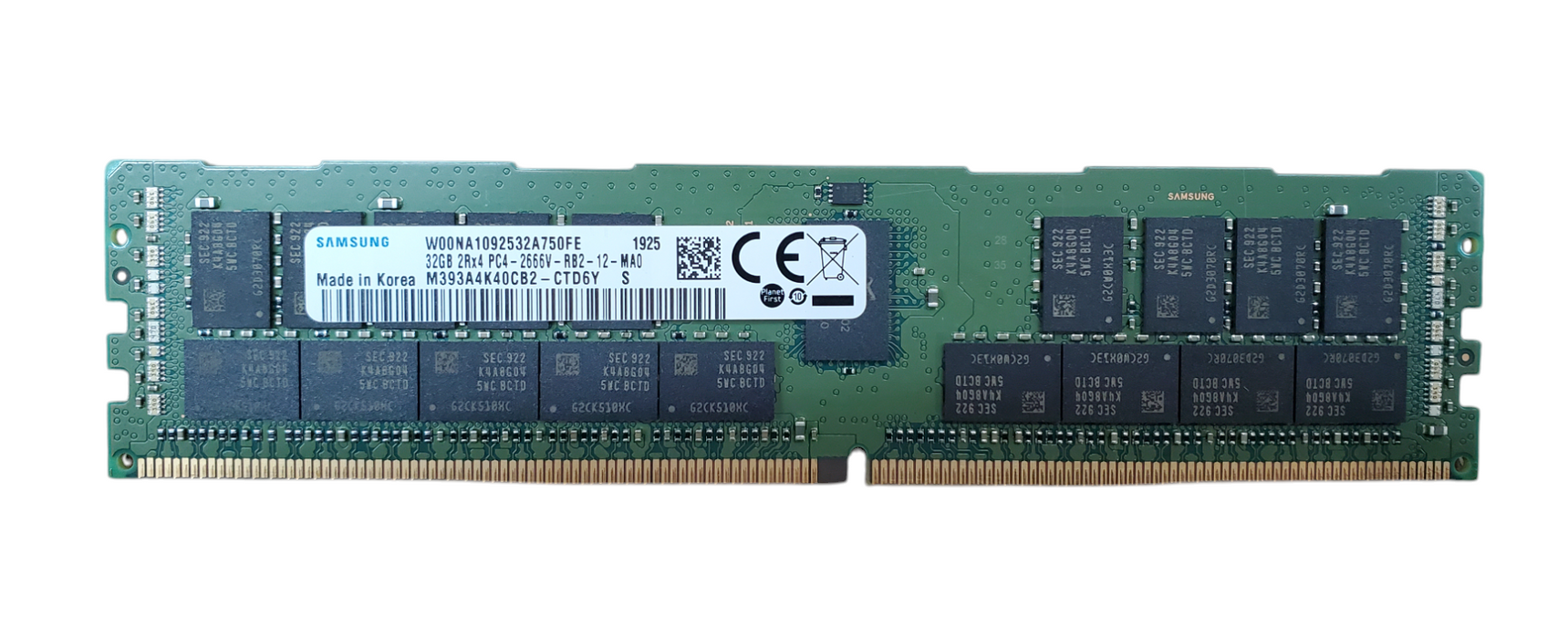 Samsung 32GB 2RX4 PC4-2666V-RB2 DDR4 Server RAM Q