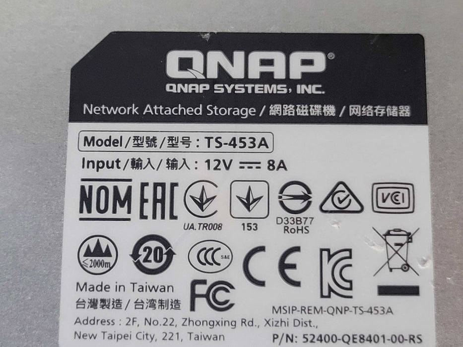 QNAP TS-453A 4-Bay NAS with 3x 2TB HDDs, READ _