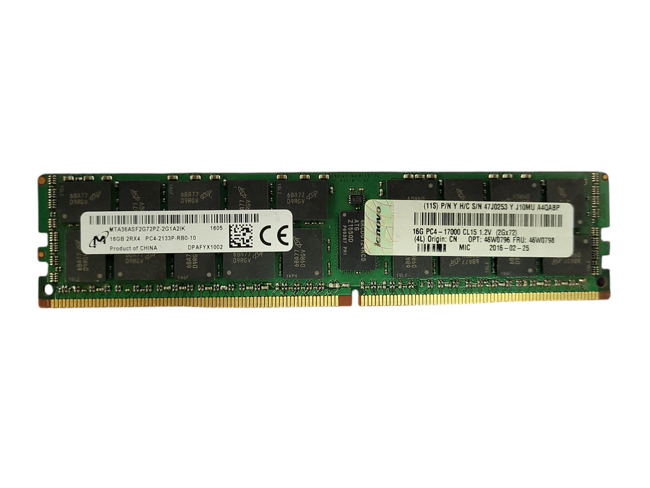 Micron 16GB 2Rx4 PC4-2133P-R Server RAM Q$