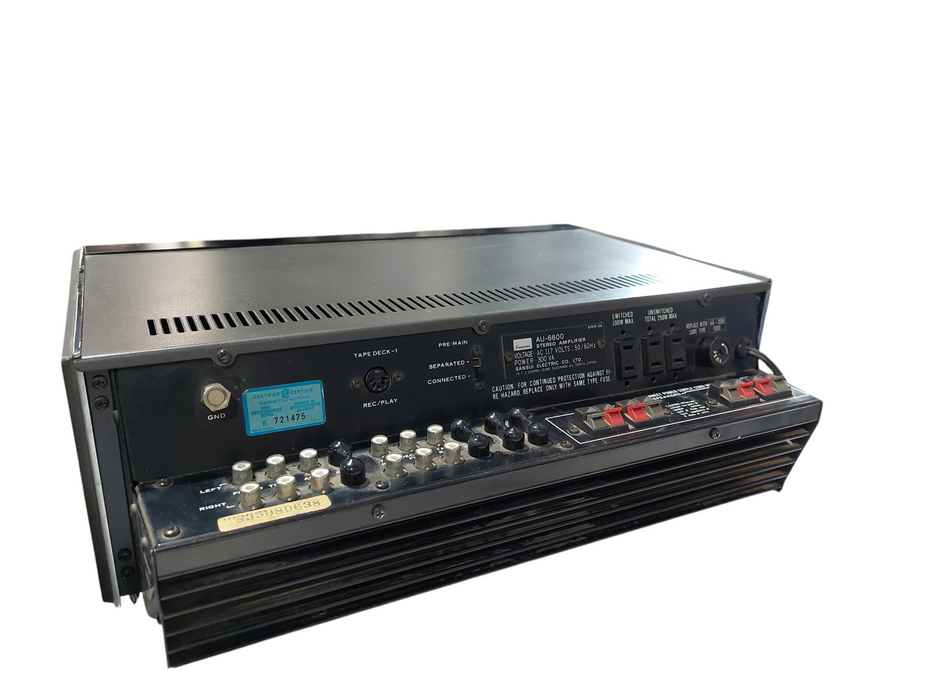 Vintage Sensui Stereo Integrated Amplifier Model: AU-6600 =