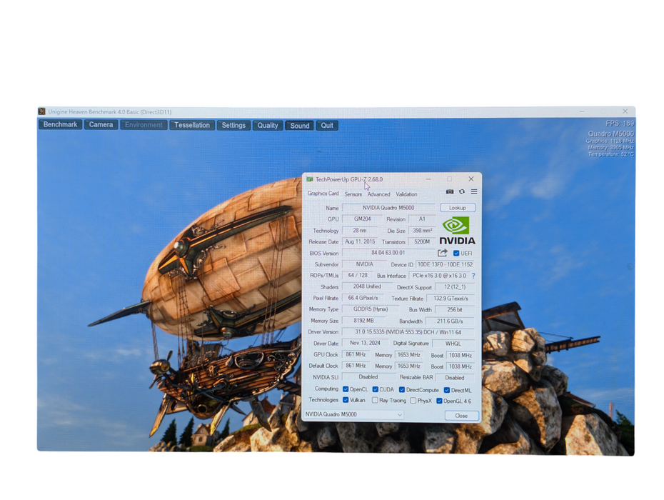 NVIDIA Quadro M5000 8GB Graphics Card  -