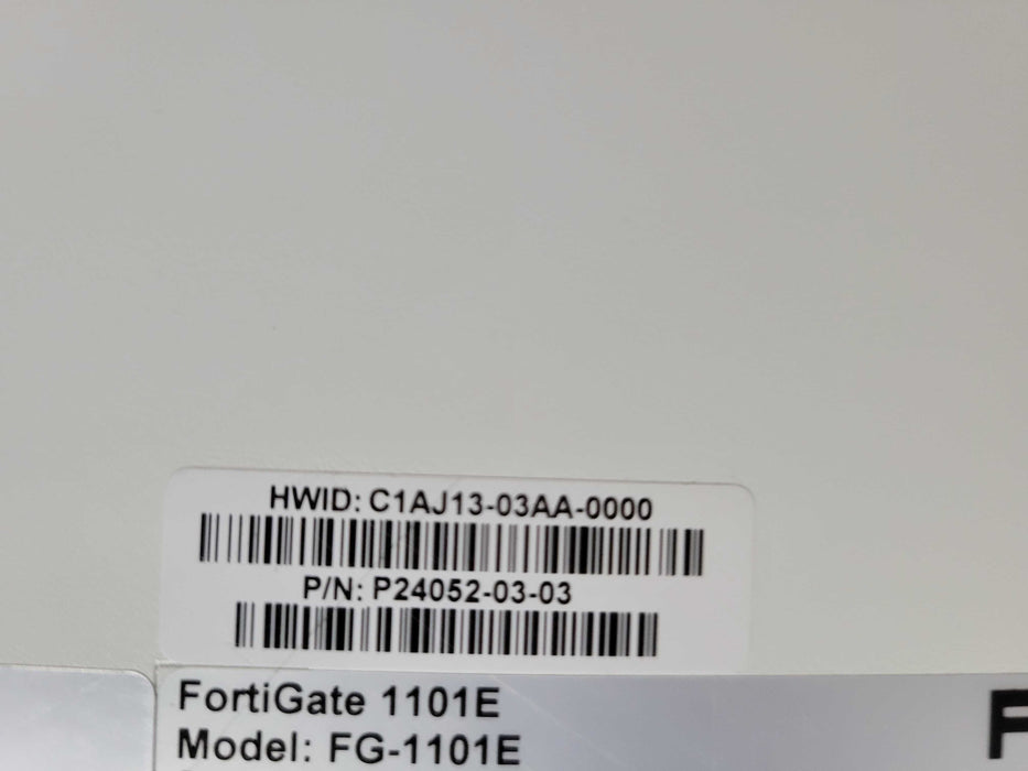 Fortinet FG-1101E FortiGate-1101E 2x40G 4x25G 4x10G 24xGE Firewall, READ _