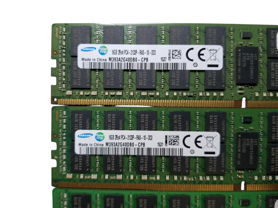 Samsung 64GB Bundle (4x16GB) 2Rx4 PC4-2133P-RA0-10 DDR4 Server RAM Q