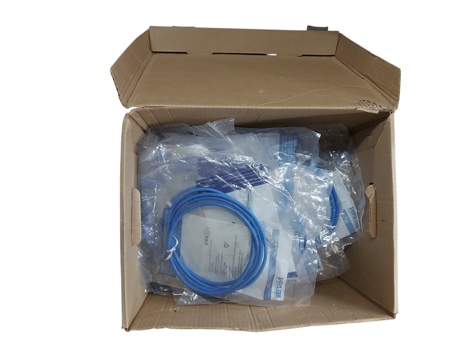 Lot of 30x Belden CAT6+ 7ft Patch Cords – Bonded-Pair, 24 AWG Solid, CMR
