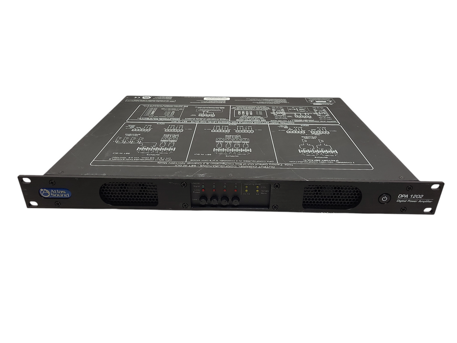 Atlas Sound amplifier DPA 1202 4-8ohm/70 Volt. Network Power Amplifier 1200 $