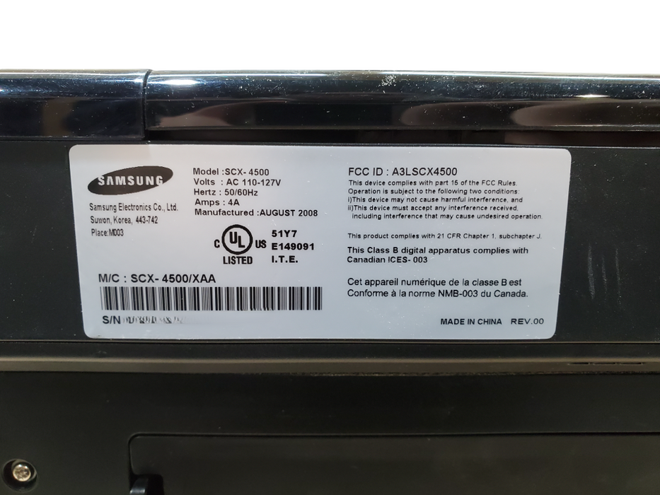 Samsung SCX-4500 All-In-One Multifunction Monochrome Printer *READ*