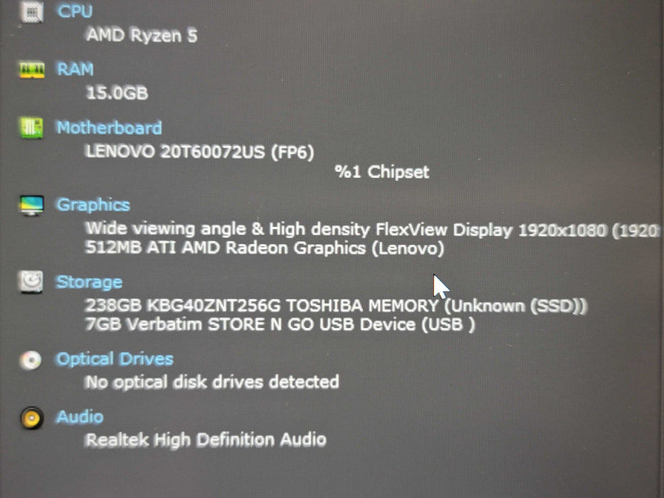 Lenovo ThinkPad E14 Gen 2 Ryzen 5 4500U 16GB RAM 256GB SSD  β Lap200