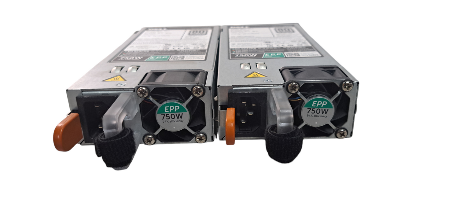 Set of 2x Dell (D750E-S6) 750W EPP 80 PLUS PLATINUM SERVER POWER SUPPLY