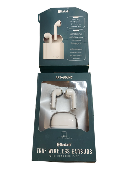 Art+Sound True Wireless Earbuds With Charging Case Bluetooth