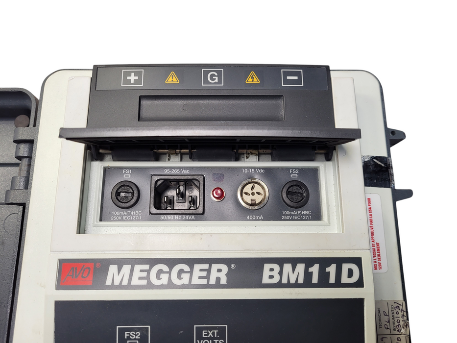 Megger BM11D high voltage insulation meter READ $