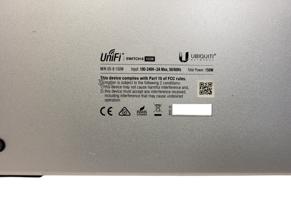 Ubiquiti UniFi US-8-150W | 8-Port Gigabit PoE Managed Switch $