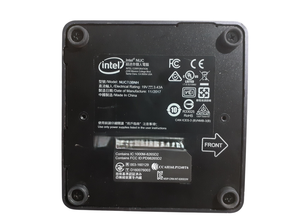 Intel NUC NUC7i3BNH i3-7100U @2.40GHz 12GB RAM 256GB NVMe