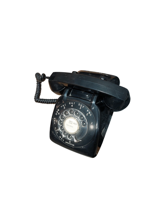 Vintage Monophone Automatic Electric Canada Black Rotary Dial Telephone  =