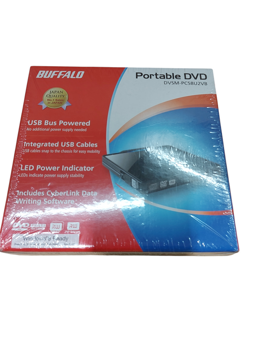 New In Box Buffalo Portable DVD DVSM-PC58U2VB