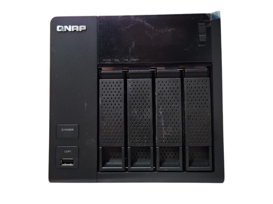 QNAP TS-419P II 4 bay NAS, w/ 4x 2TB HDDs, No Power Supply