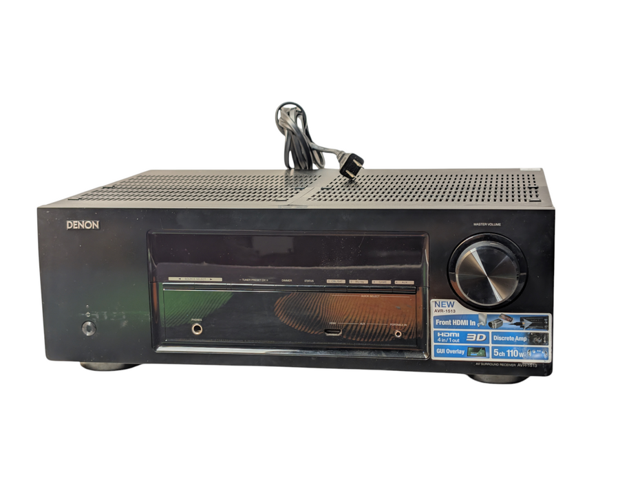 DENON AVR-1513 5.1 Channel Surround Sound HDMI Receiver  -
