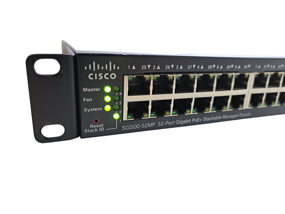 Cisco SG500-52MP | 52-Port Gigabit PoE+ Managed Stackable Switch 1/5G SFP