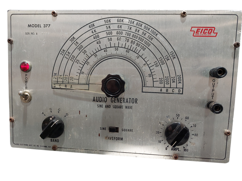 EICO Audio Generator Sine & Square Wave Model: 377  =