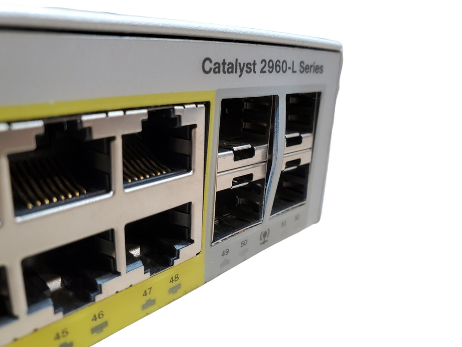 Cisco WS-C2960L-48PS-LL V01 48-Port Gigabit PoE Network Switch