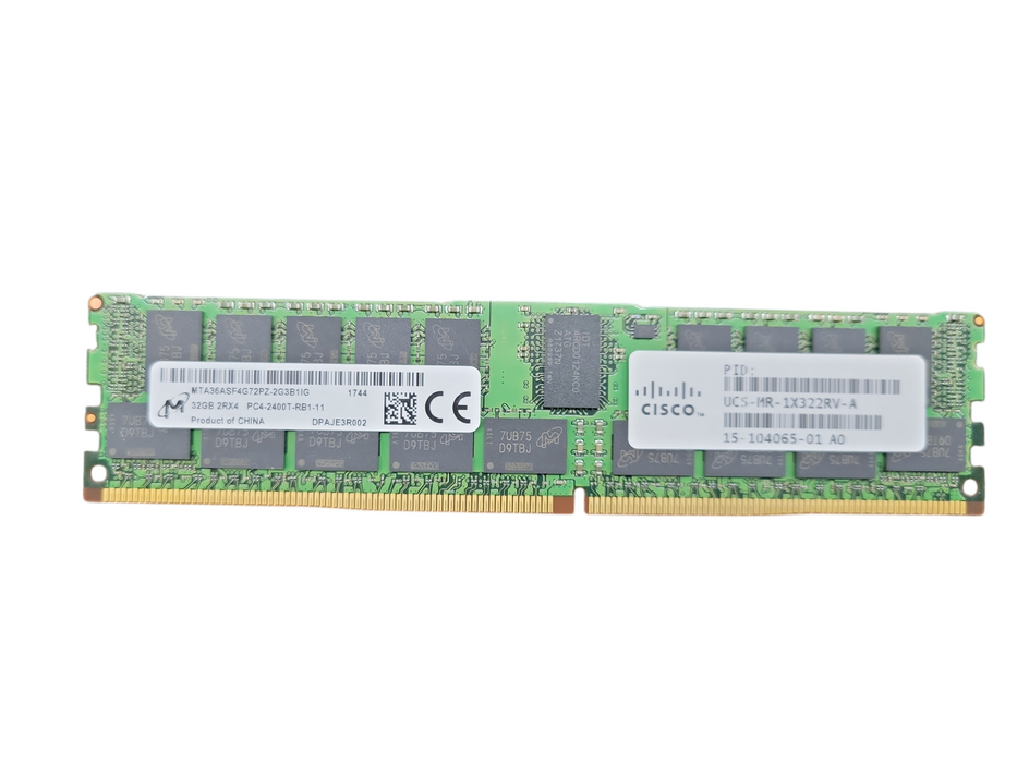 Micron 32GB 2RX4 PC4-2400T-RB1-11 Server Ram Q!