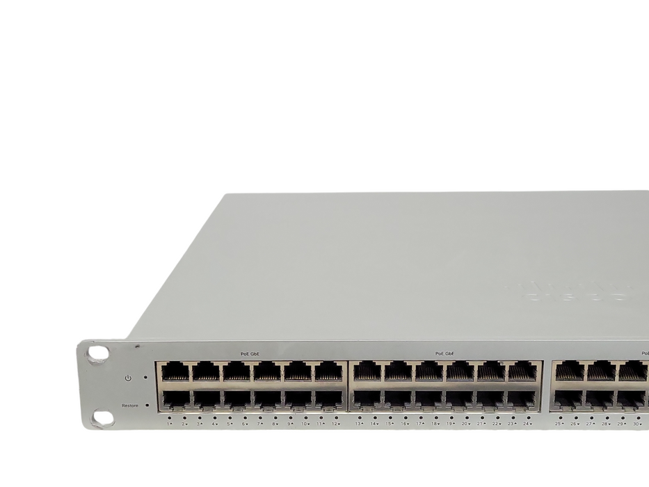 Cisco Meraki MS220-48LP 48x 1GE POE+ 4x1G SFP Port 1U Cloud Switch UNCLAI Q_