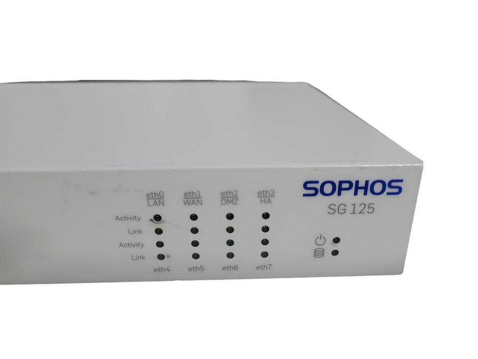 Sophos SG 125 8-Port Gigabit Router Firewall Security Appliance !