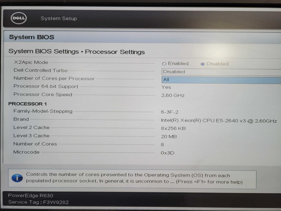 Dell PowerEdge R630 1U Xeon E5-2640 v4 @ 2.6Hz 32GB RAM H730 Mini 8x 2 !