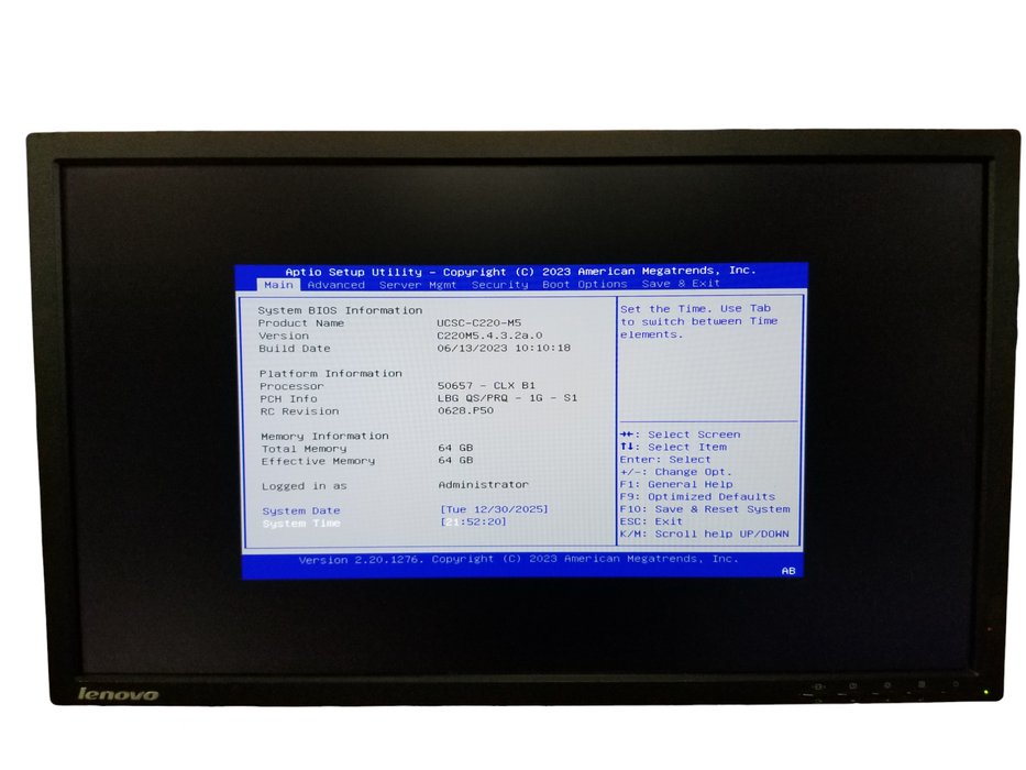 Cisco UCS C220 M5 2x Xeon Gold-6244 64GB DDR4 LSI MegaRAID 2x1050W PSU