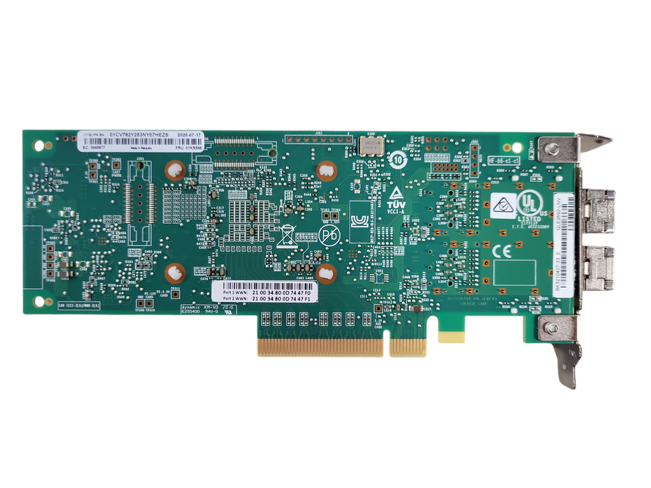 Qlogic QLE2692-LNV 01CV762 2-Port 16Gb Fibre Channel Adapter Card !