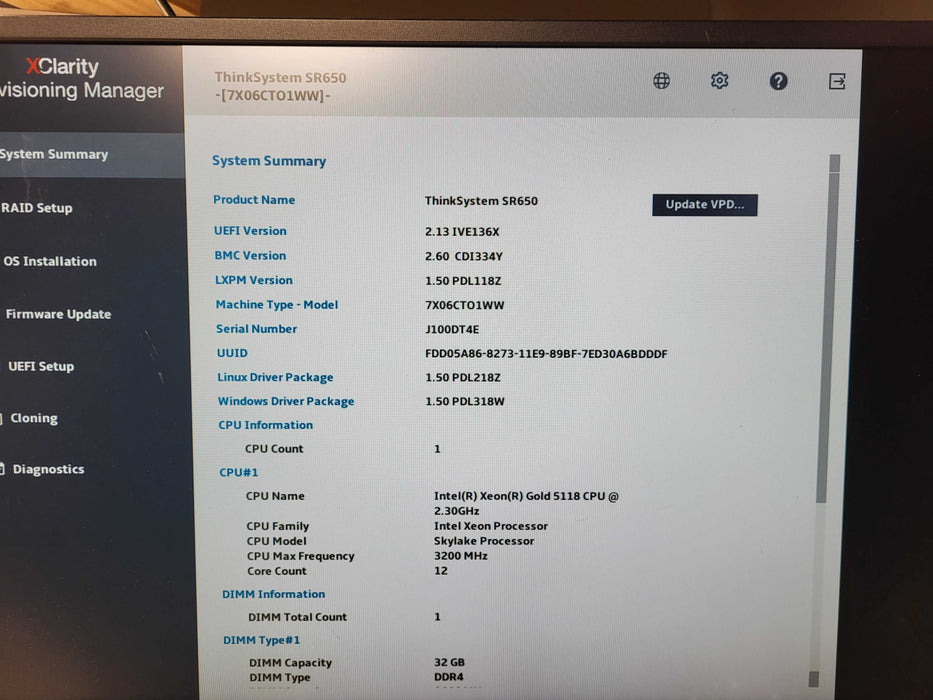 Lenovo SR650 2U 8x 2.5" Gold 5118 @ 2.3GHz 32GB DDR4 403-8i 2x PSU Q$