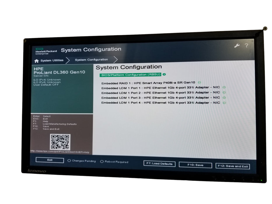 HPE ProLiant DL360 Gen10 1x Xeon Silver 4116, 32GB DDR4, P408i-a SR Gen10 *READ*