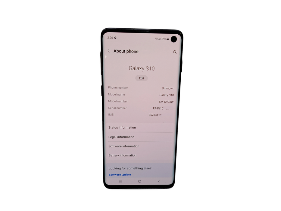 Samsung Galaxy S10 (SM-G973W) 128GB Black | Unlocked