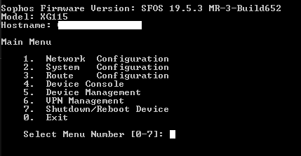 Sophos XG115 Rev 3, 4-Port Gigabit Firewall Appliance, Factory Reset