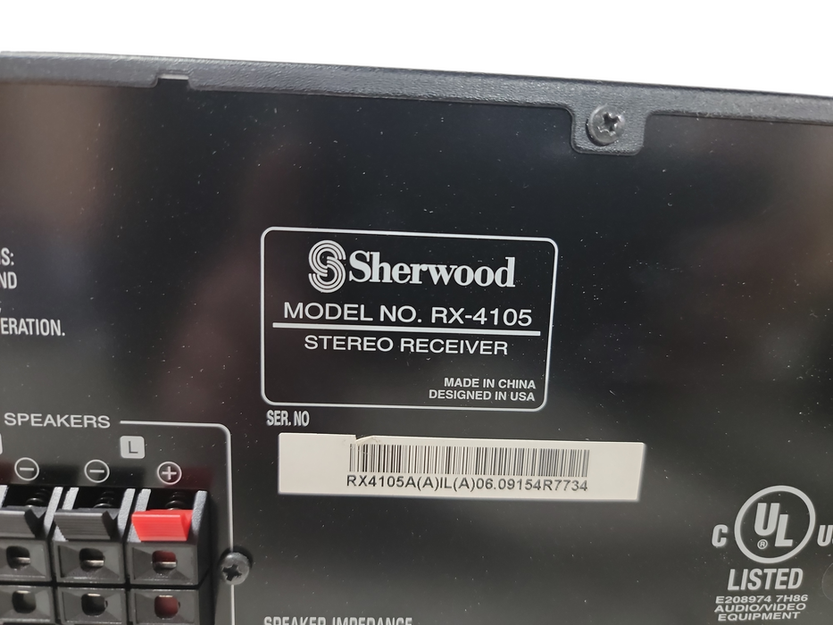 Sherwood RX 4105 2 Channel 100 Watt Stereo Receiver Tested Working