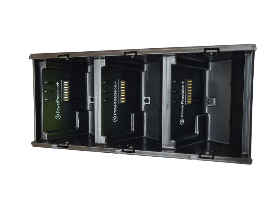 Zebra 2x 3-Slot Battery Charger P1090784 w/ Power Supply Q