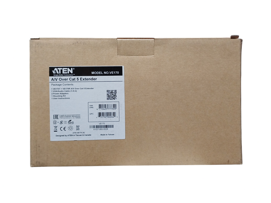 *NEW OPEN BOX* Aten VE170, VGA/Audio Cat5 Extender