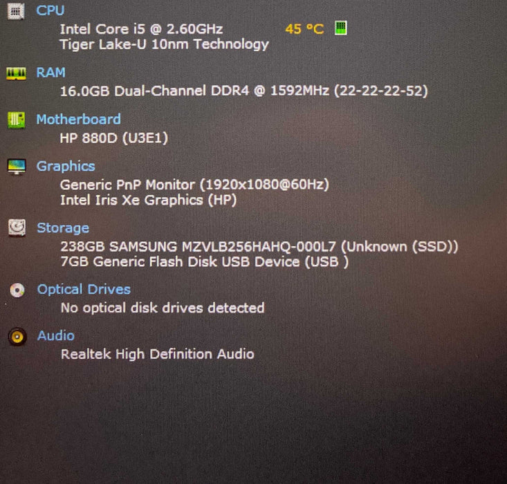 HP EliteBook 840 G8 14" Core i5-1145G7 vPRO 16GB RAM 256GB SSD  Lap200